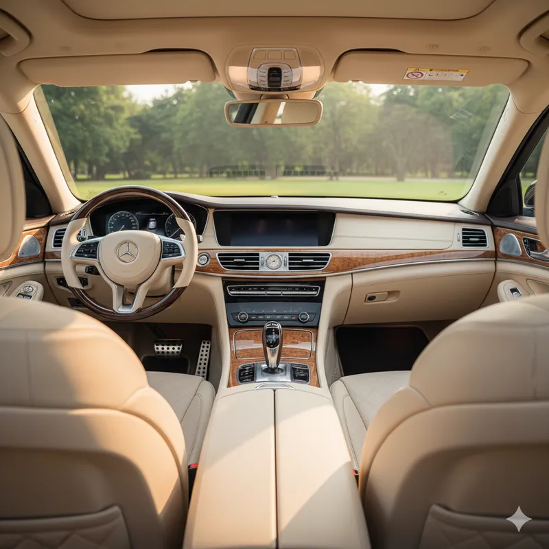 Interior de carro detalhado