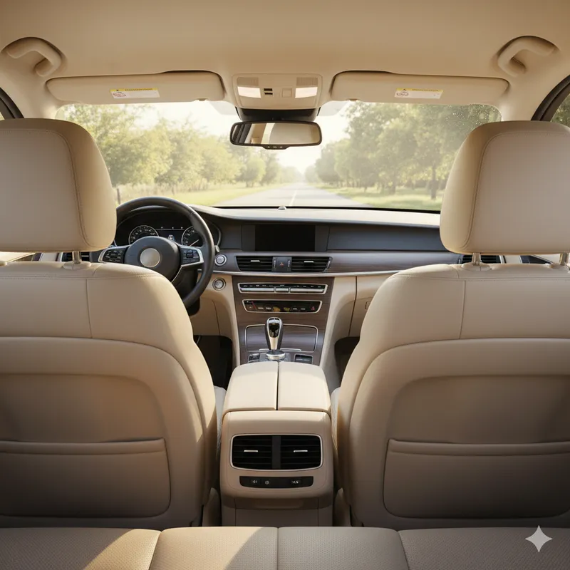 Polished car exterior gleaming